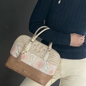 Brahmin Structured Satchel Bag